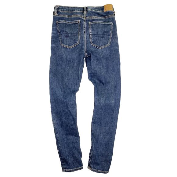 American Eagle Jeans Womens 6 Short Hi Rise Jegging Super Stretch Skinny - Picture 2 of 6